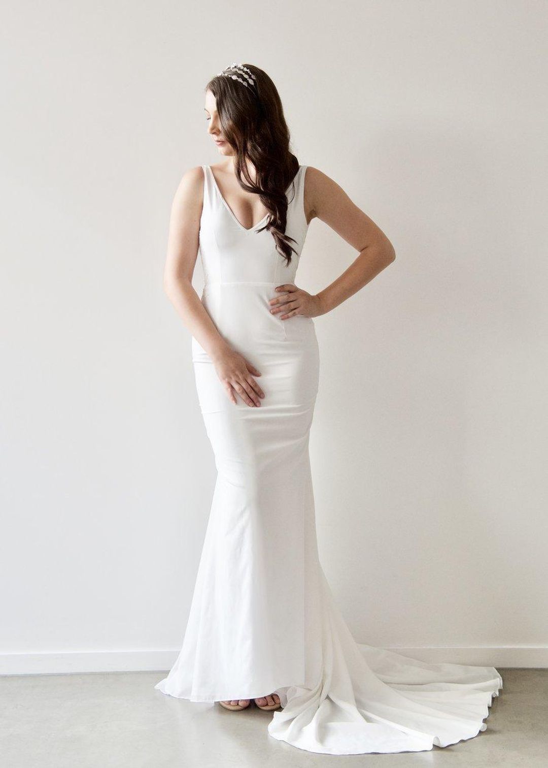 When Freddie Met Lilly Georgette Gown White Size 10 for rent on The Volte - main image
