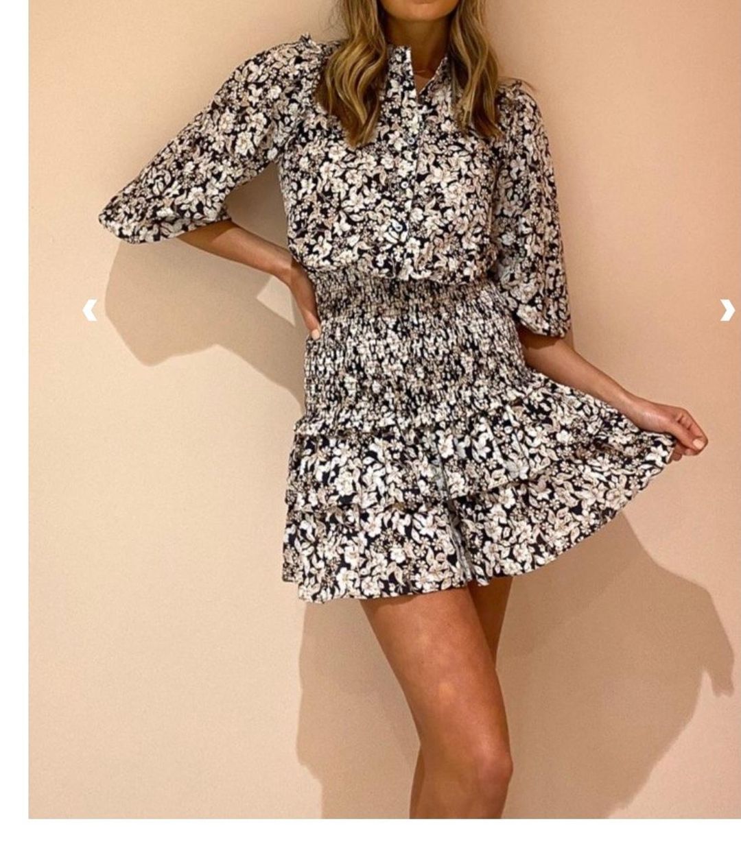 Forbidden Forest Mini Dress Print Size 6 for rent on The Volte - main image