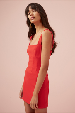 Finders Keepers Magdalena Mini Dress Red Size 6 for rent on The Volte - image 2