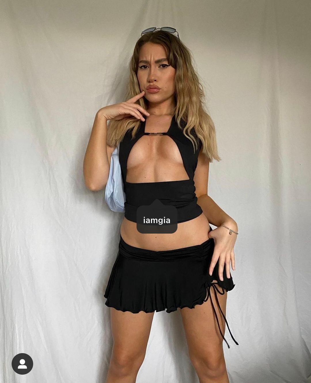 I.AM.GIA Cosmo Top & Amy Skirt Black Size 8 for rent on The Volte - main image