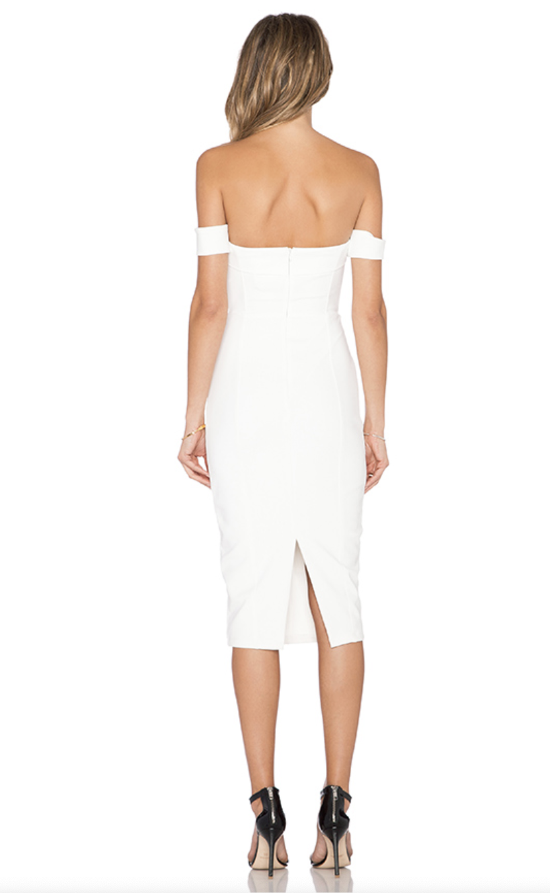 Misha Chloe Midi Dress White Size 10 for rent on The Volte - main image