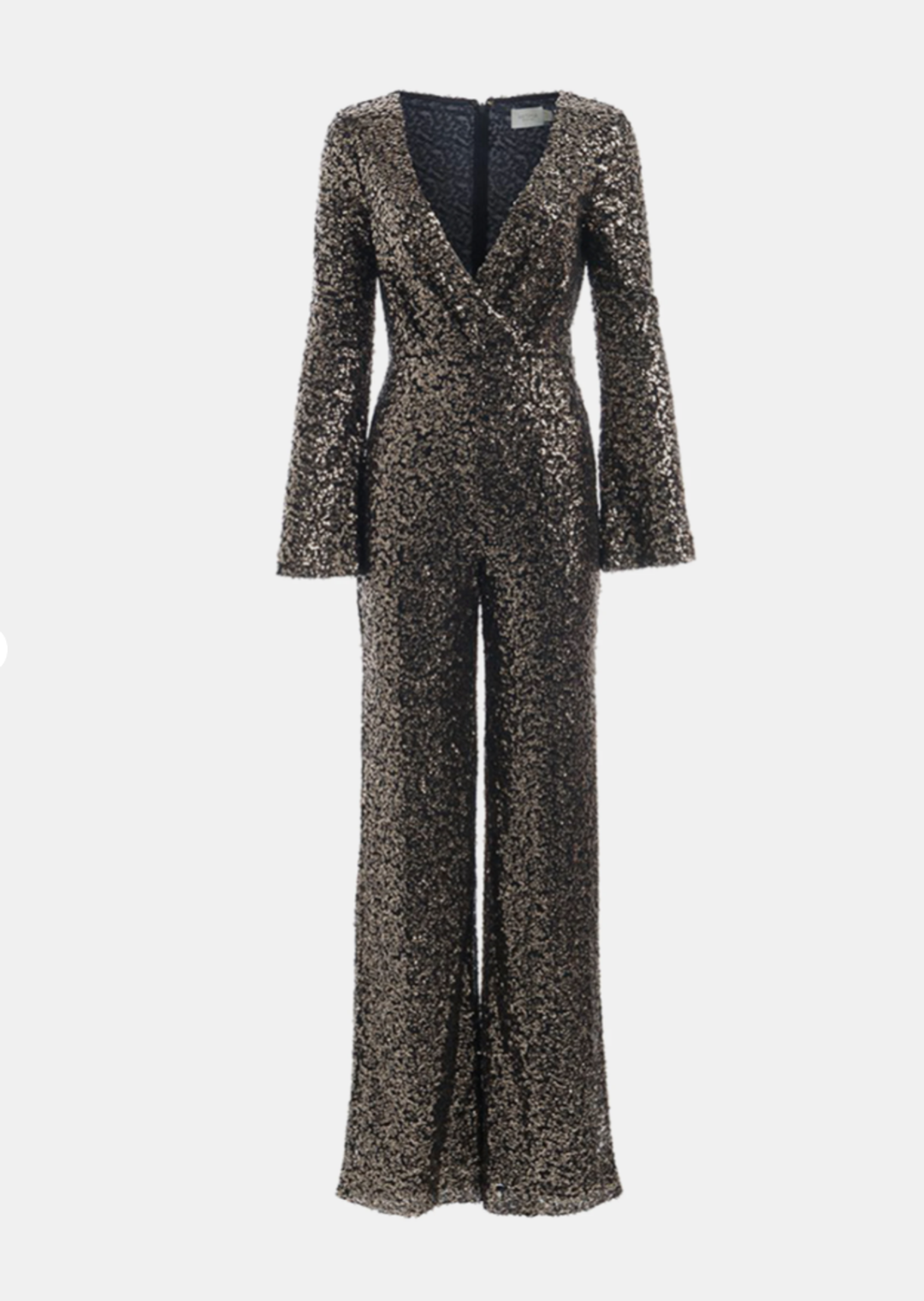 MISHA Sharnie Pantsuit Gold Size 6/XS for rent on The Volte - main image