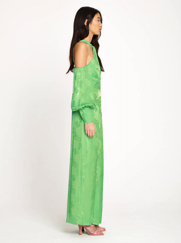 Alice McCall Green Apple Memory Lane Cold-shoulder Jumpsuit Size 4  for rent on The Volte - image 3