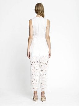 Alice McCall Porcelain Moonchild Jumpsuit White Size 8 for rent on The Volte - image 3
