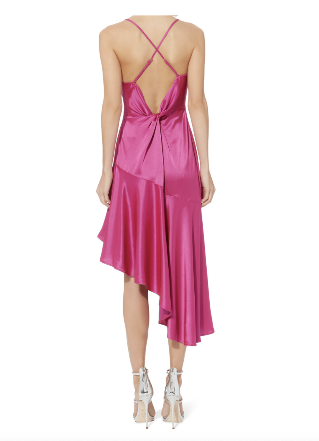 MISHA FUSCHIA MADELYN DRESS - SIZE 12 AU/8 US (RRP $380) for rent on The Volte - main image