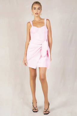 MISHA SUGAR PINK DELFINA MINI DRESS SIZE 6 for rent on The Volte - image 1