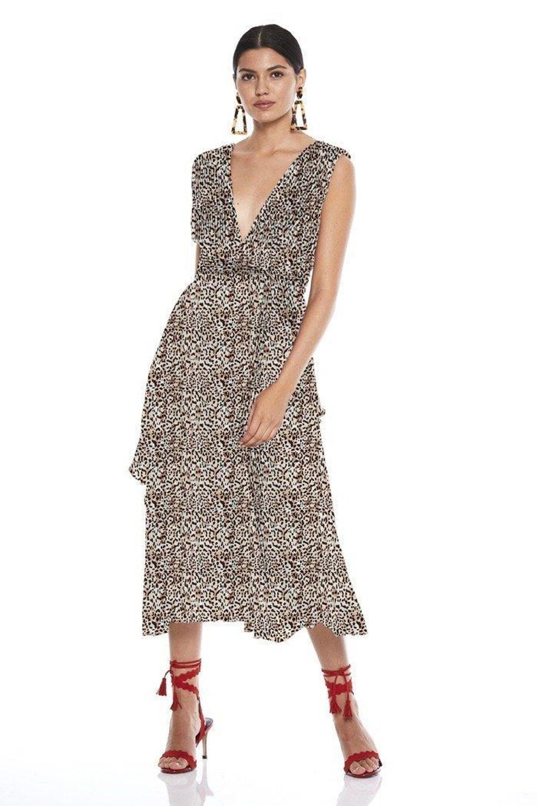 Talulah Sugar & Spice Midi Dress Print Size 12 for rent on The Volte - main image