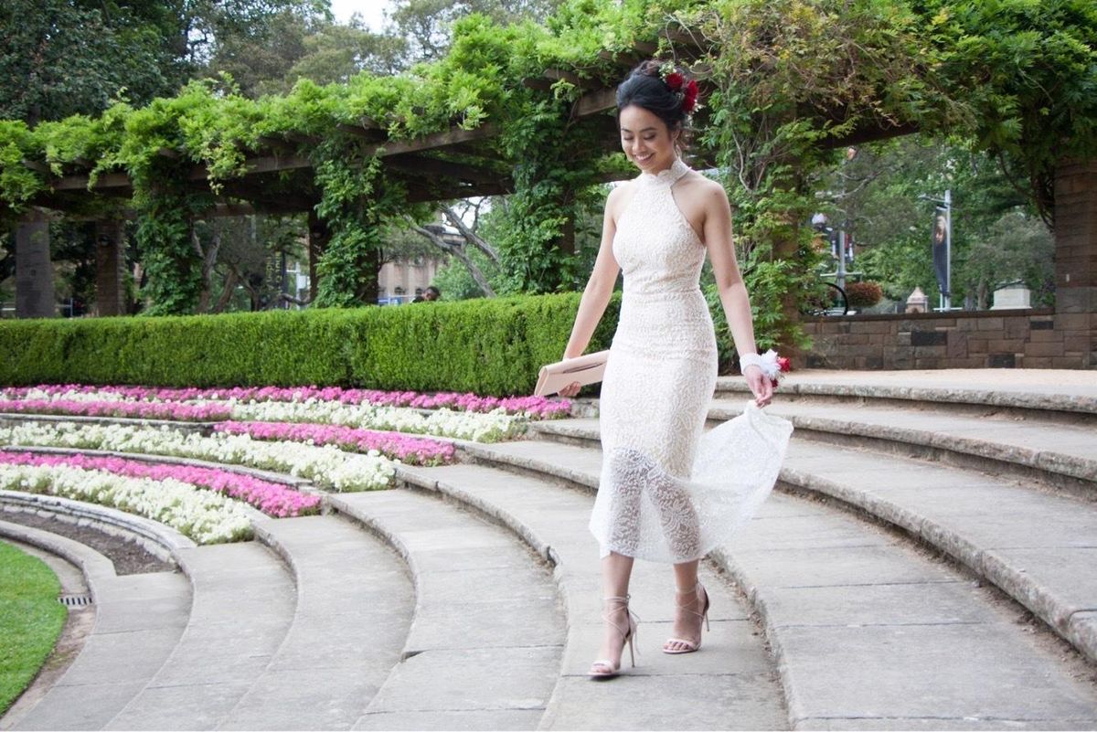 Elle Zeitoune Mirabella Dress White Size 6 for rent on The Volte - main image