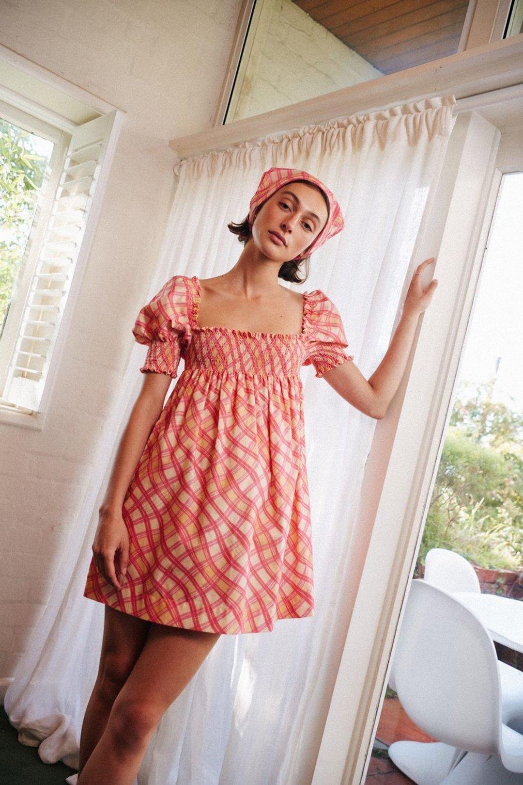 Sister Studios Jane Micro Mini Dress Print Size 10  for rent on The Volte - main image