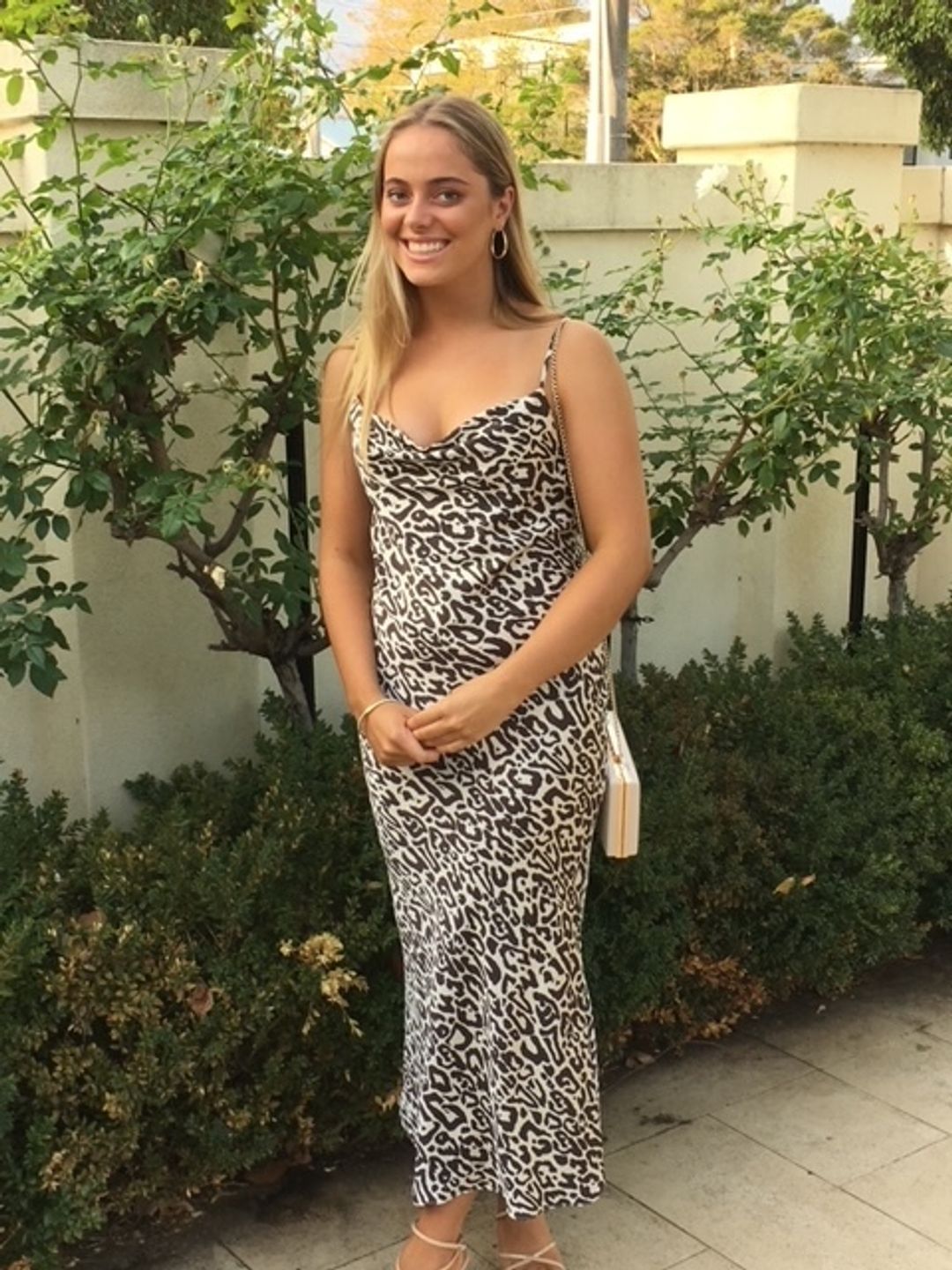 Shona Joy Isabella Bias Midi Dress Print Size 8 for rent on The Volte - main image