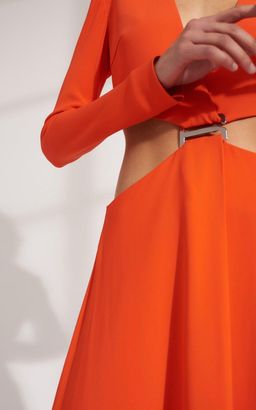 Dion Lee Modular E-Hook Dress Orange Size 6 for rent on The Volte - image 2