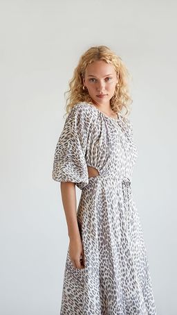 Bec + Bridge Ocelot Midi Dress Size 12 for rent on The Volte - image 1