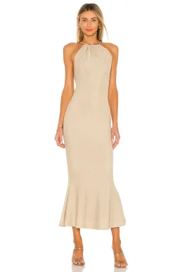 Misha Greta Dress Gold Size 6 for rent on The Volte - image 1