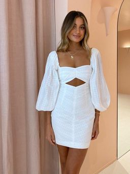 Bec & Bridge Romantique Mini Dress White Size 6 for rent on The Volte - image 3