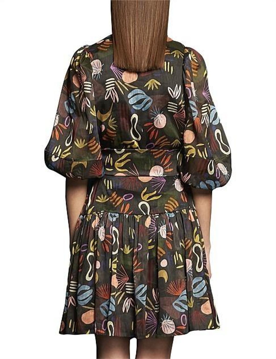 Ginger & Smart Synchronize Wrap Dress Print Size 10 for rent on The Volte - main image