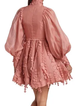 Zimmermann Concert Disc Mini Dress Pink Size 1 / Au 10 for rent on The Volte - image 3
