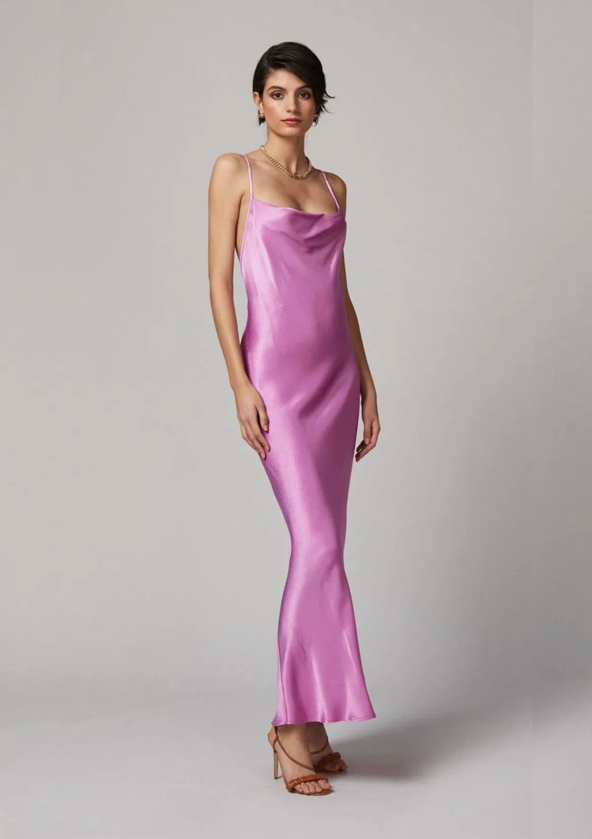 Bec & Bridge Lucie Maxi Dress Pink Size 10  for rent on The Volte - main image