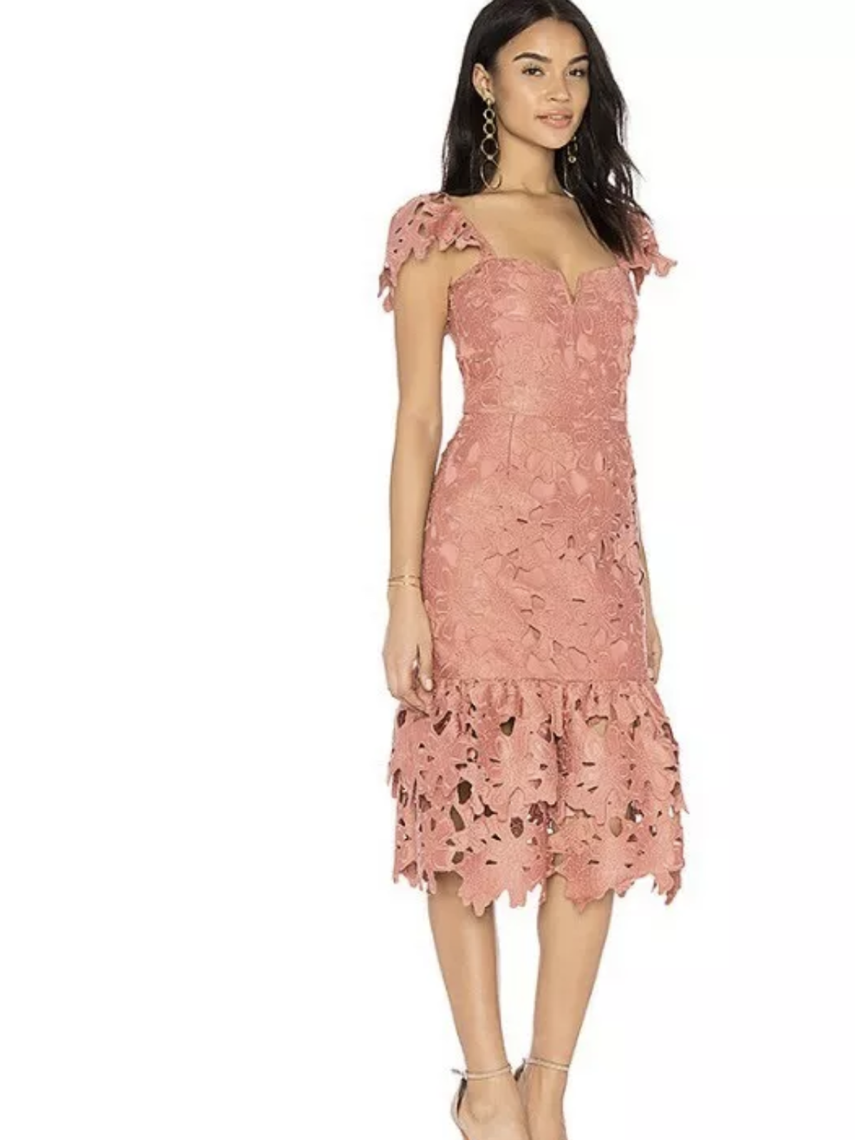 Saylor donna Dress Terrecotta Size 10 for rent on The Volte - main image