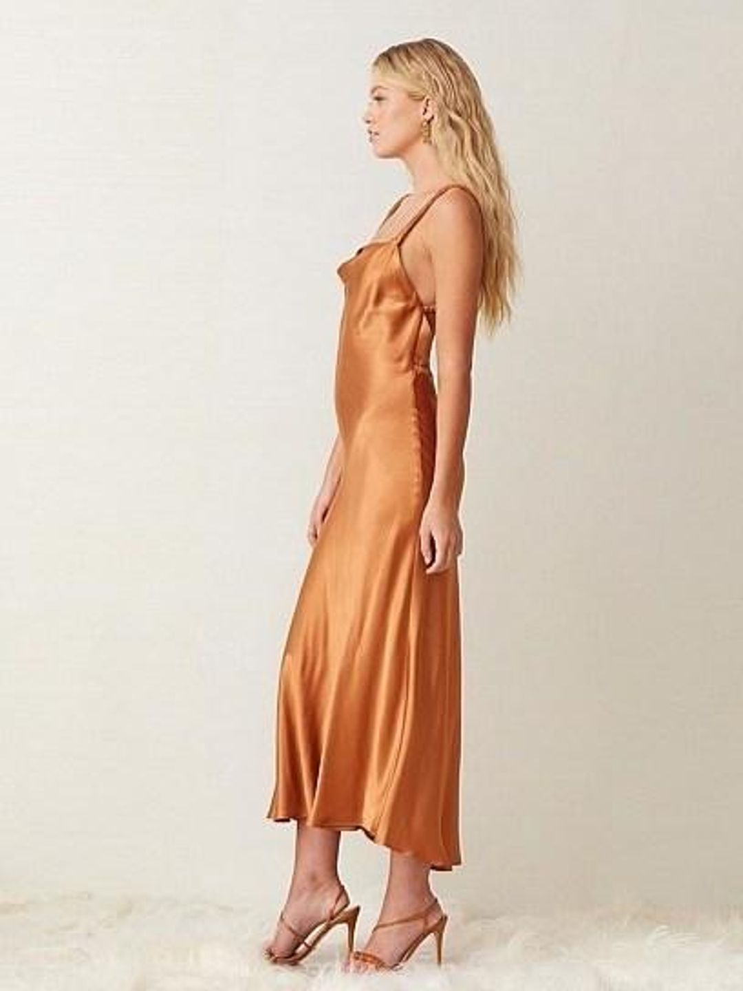 Bec & Bridge Lani Midi Dress Caramel Size 6  for rent on The Volte - main image
