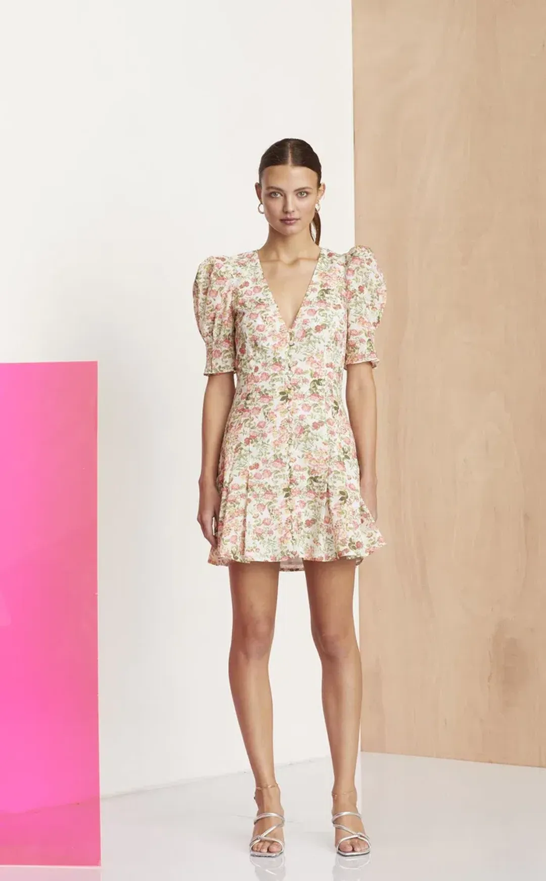 Bec & Bridge Le Follies Mini Dress Print Size 8 for rent on The Volte - main image