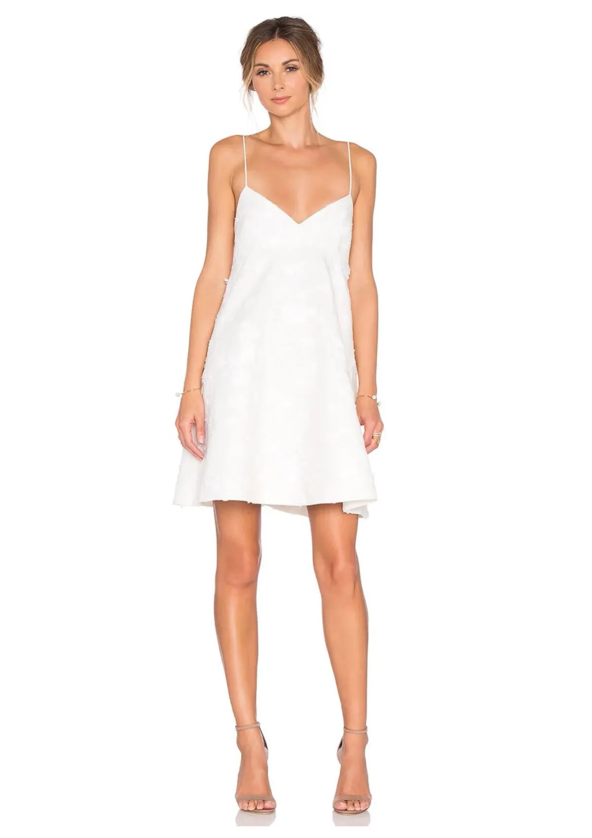 Zimmermann Mischief Dawning Mini Dress Pearl Size 8 for rent on The Volte - main image