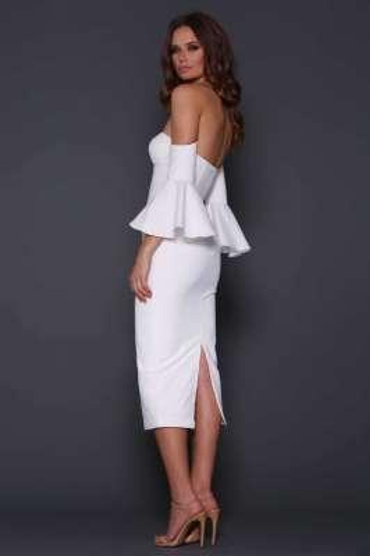 ELLE ZEITOUNE ELECTRA WHITE DRESS for rent on The Volte - main image