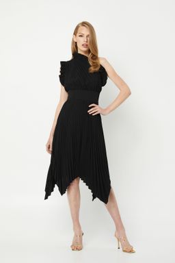 Mossman The Lady Like Midi Dress Black Size 10 for rent on The Volte - image 1