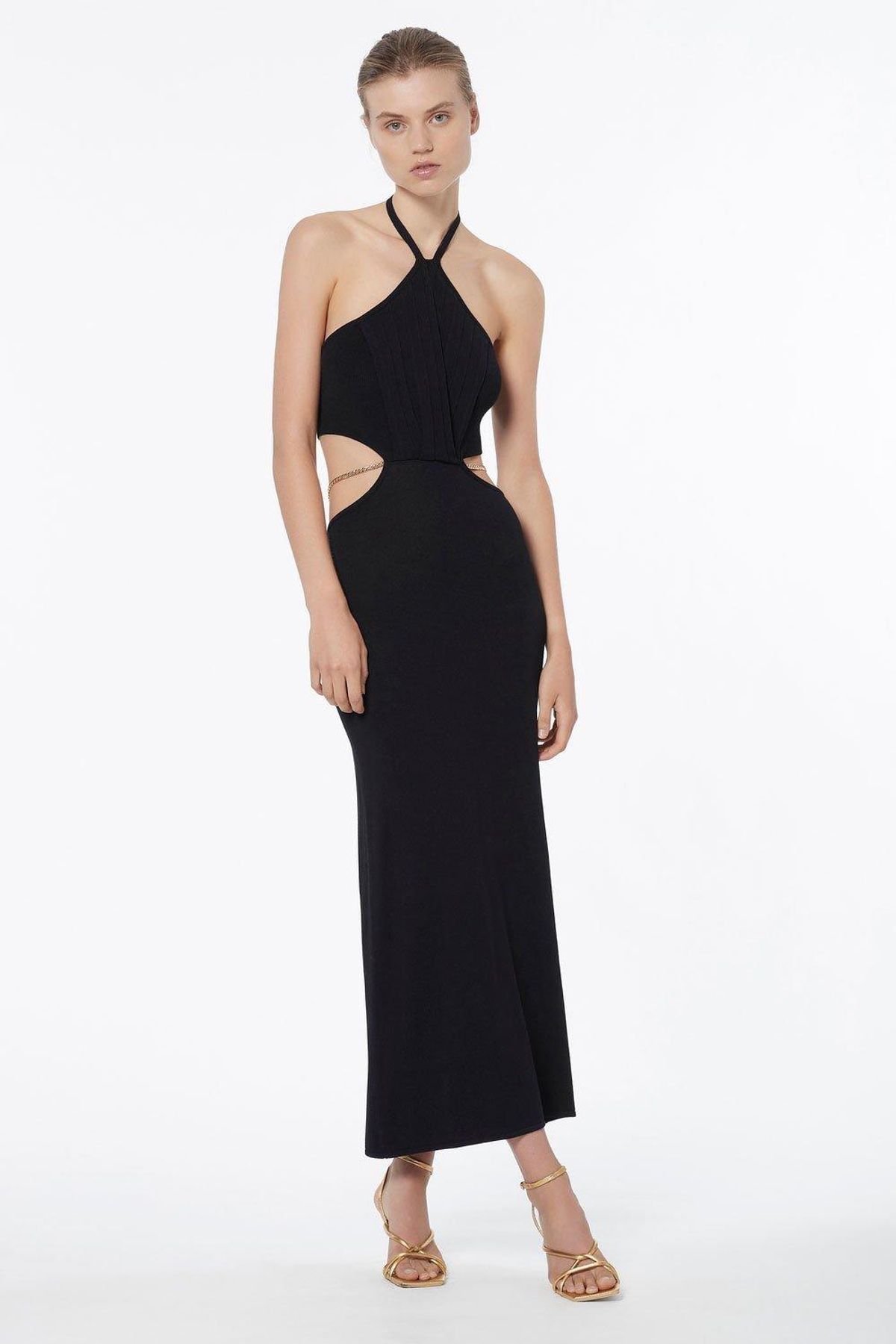 Manning Cartell Limitless Knit Chain Dress Black Size M for rent on The Volte - main image