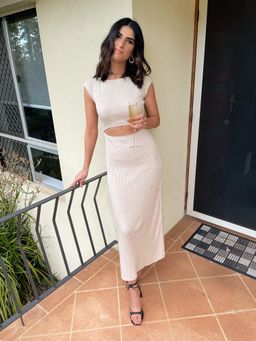 Bec & Bridge Burrows Knit Dress Cream Size 6 for rent on The Volte - image 3