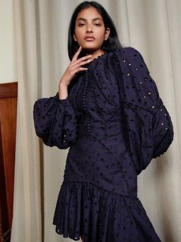 Acler Walker Dress Blue Size 6 for rent on The Volte - image 1