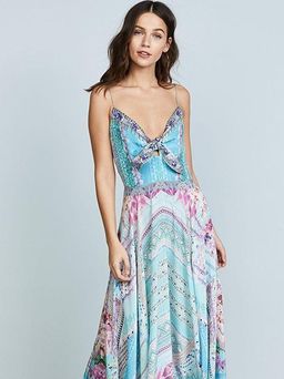 Camilla Garden State Long Dress With Tie Front Size 14 for rent on The Volte - image 5