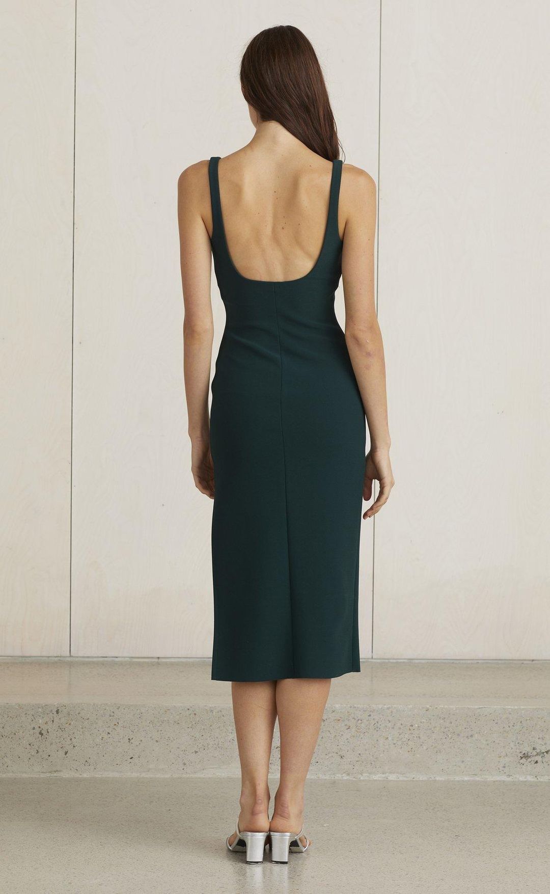 Bec and Bridge Valentine Midi Dress Forest Size 8 for rent on The Volte - main image