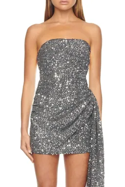 Eliya the Label Rozalia Dress Silver Size 10 for rent on The Volte - image 4