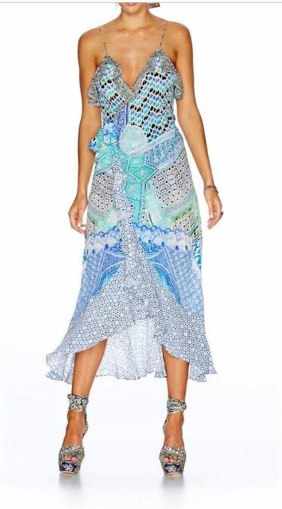 Camilla 'Sultans Gate' Wrap dress size 3 for rent on The Volte - main image