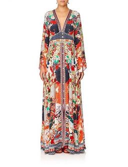 Camilla 'Geisha Girl' Kimono Sleeve Dress with Shirring Detail Size 14 for rent on The Volte - image 2