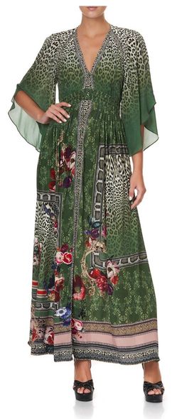 Camilla Tales of Time Long Dress with Smocked Waist Size L / AU 14 for rent on The Volte - image 2