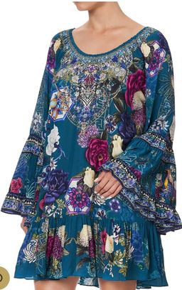 Camilla Lunar Gazing A Line Frill Mini Dress Size L / AU 14 for rent on The Volte - image 7