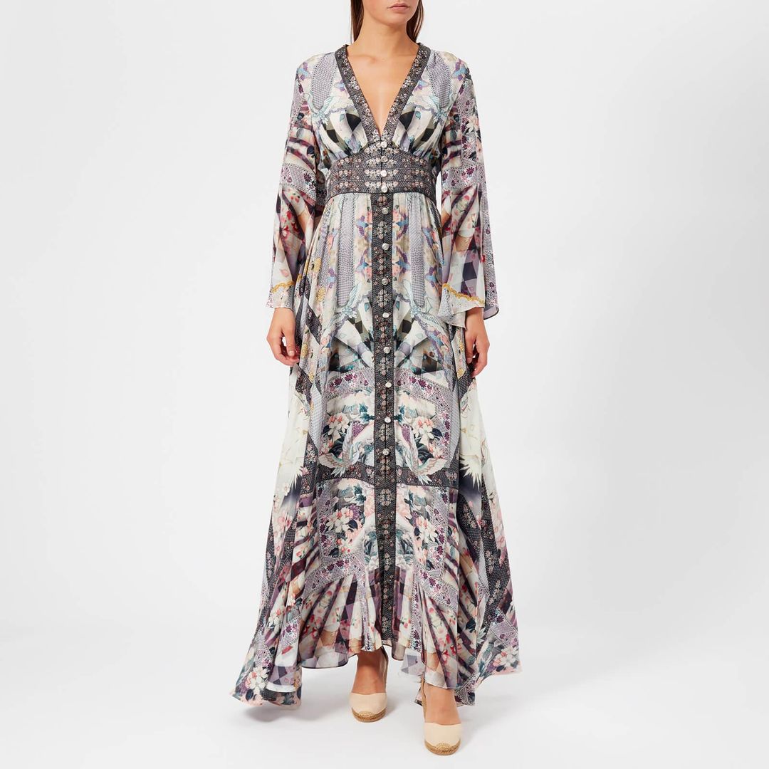 Camilla 'In her Shoes' Kimono Sleeve Dress with Shirring Detail Size 14 for rent on The Volte - main image