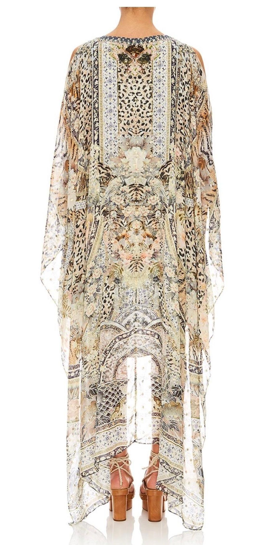 Camilla Moto Maiko Long Sheer Overlay Dress Print One Size for rent on The Volte - main image