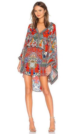 Camilla 'Found in Translation' V-neck Kimono Dress with Tie Size 14 for rent on The Volte - image 1