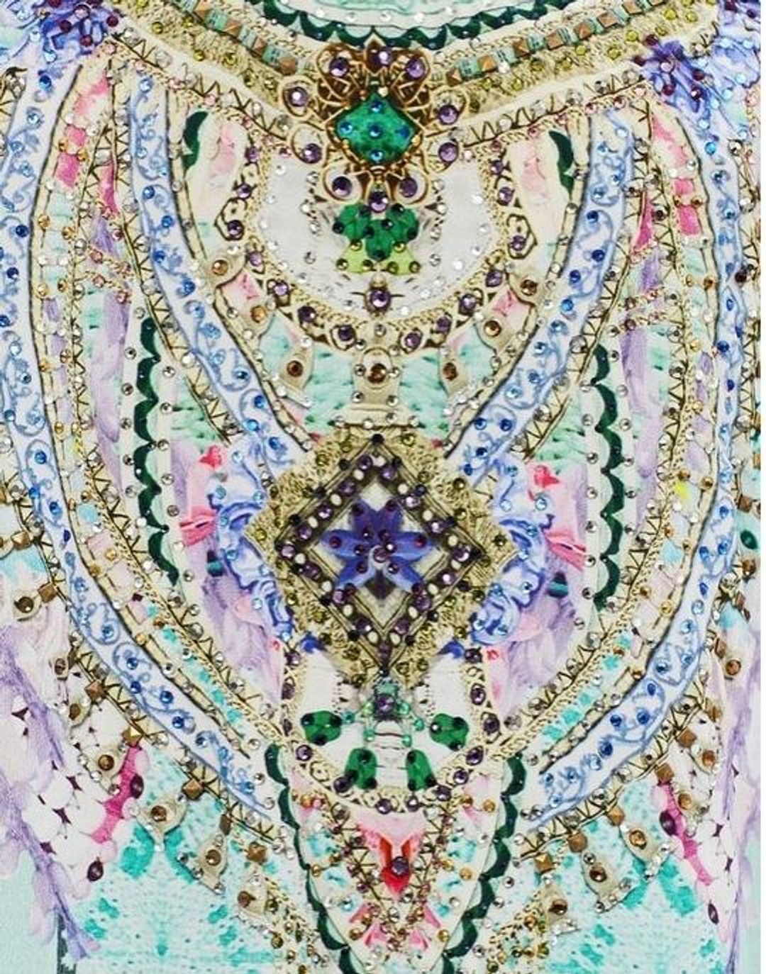 Camilla Garden State A Line Frill Mini Dress Size XL / AU 16 for rent on The Volte - main image