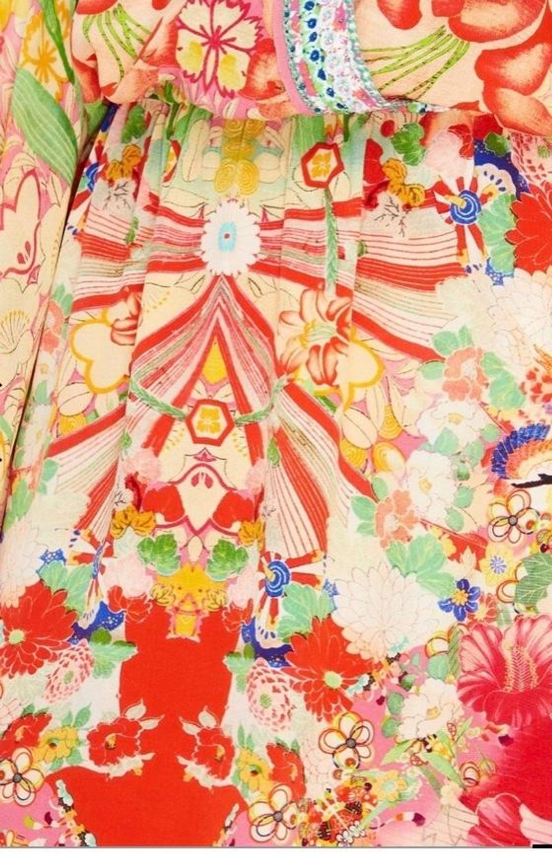 Camilla Kimono Kisses V neck Kimono Mini Dress With Tie Size 14 for rent on The Volte - main image