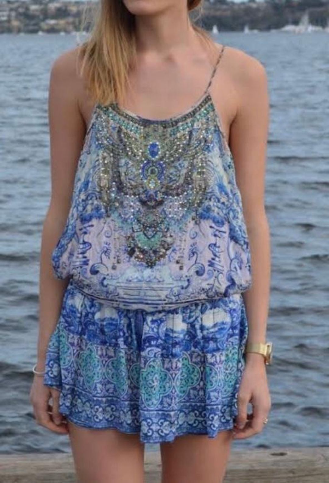 Camilla 'Temptress of the Deep' playsuit size 1 for rent on The Volte - main image