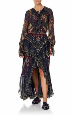 Camilla 'This Charming Woman' double frill skirt and lace up frill blouse Size 14 for rent on The Volte - image 4