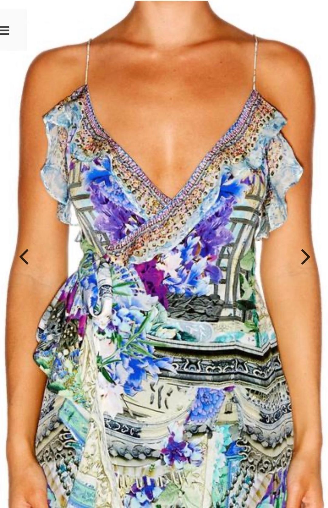 Camilla Dear Diary Dress with Frill and Long Back Size M for rent on The Volte - main image