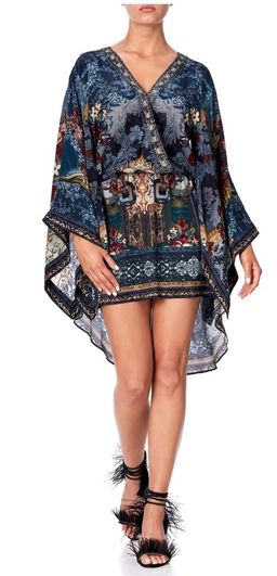 Camilla Hotel Boheme V Neck Kimono Dress Print Size 14 for rent on The Volte - image 1