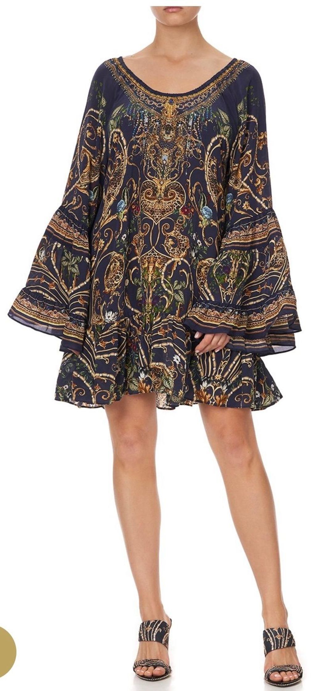 Camilla Seven Day Weekend A Line Frill Dress Print Size XL for rent on The Volte - main image