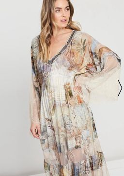 Camilla Letters from Hilda Lace Panel Dress Print Size 14 for rent on The Volte - image 6