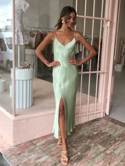 Bec & Bridge Crest Midi Dress Mint Green Size 10 for rent on The Volte - image 1