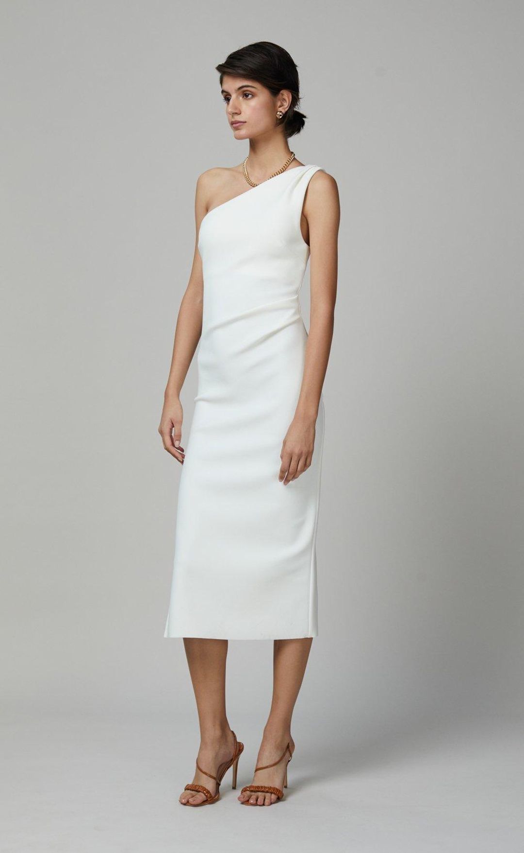 Bec & Bridge Gemma Asym Midi Dress size 10 for rent on The Volte - main image